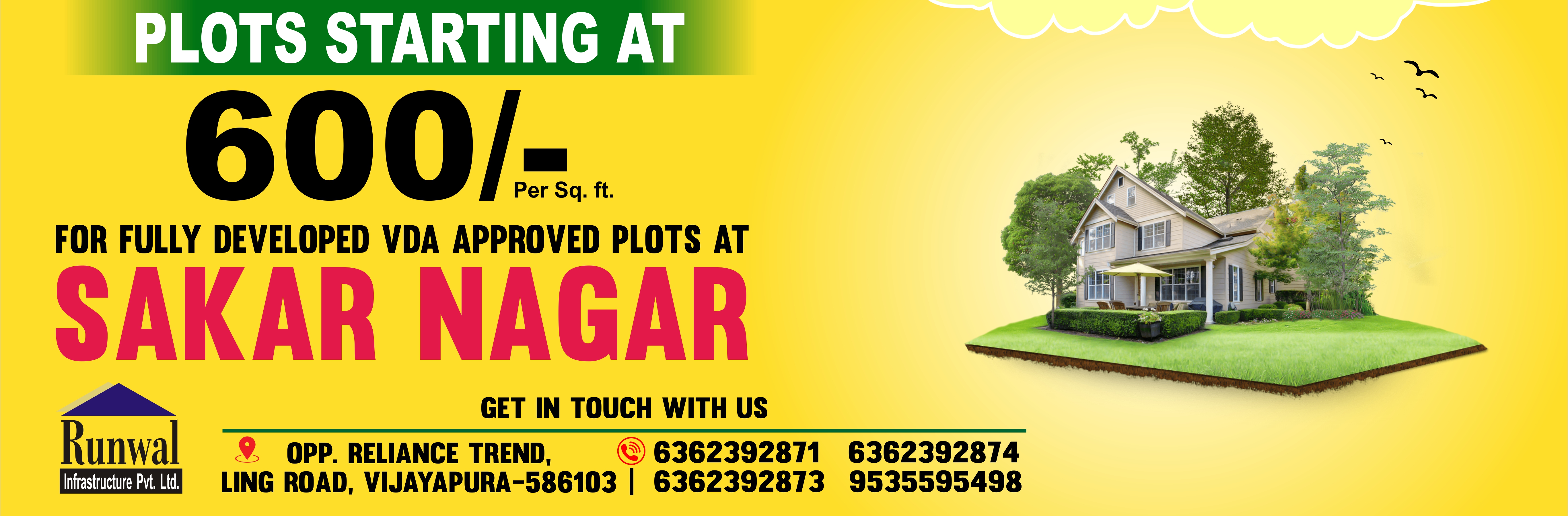 VDA Approved Plots for sale in Bijapur